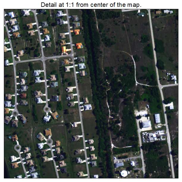 Harbour Heights, Florida aerial imagery detail