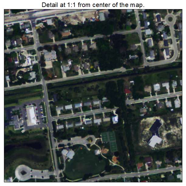Harlem Heights, Florida aerial imagery detail