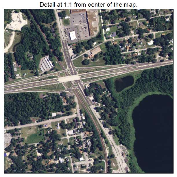 Hawthorne, Florida aerial imagery detail