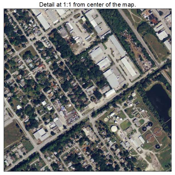 Holly Hill, Florida aerial imagery detail