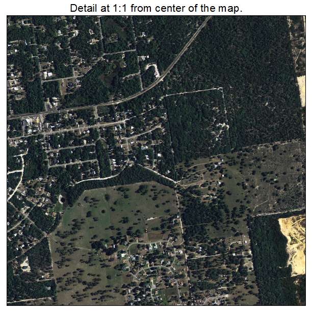 Homosassa Springs, Florida aerial imagery detail