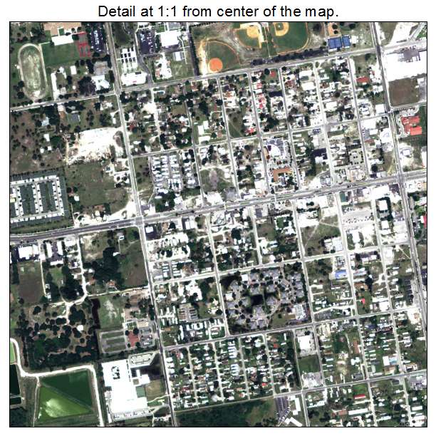 Immokalee, Florida aerial imagery detail