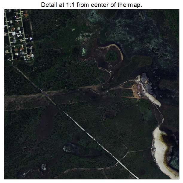 Indian River Estates, Florida aerial imagery detail