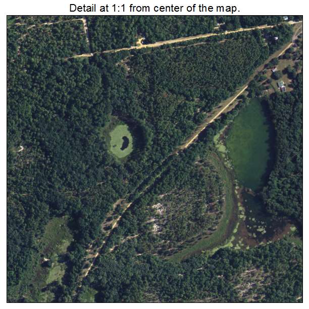 Interlachen, Florida aerial imagery detail