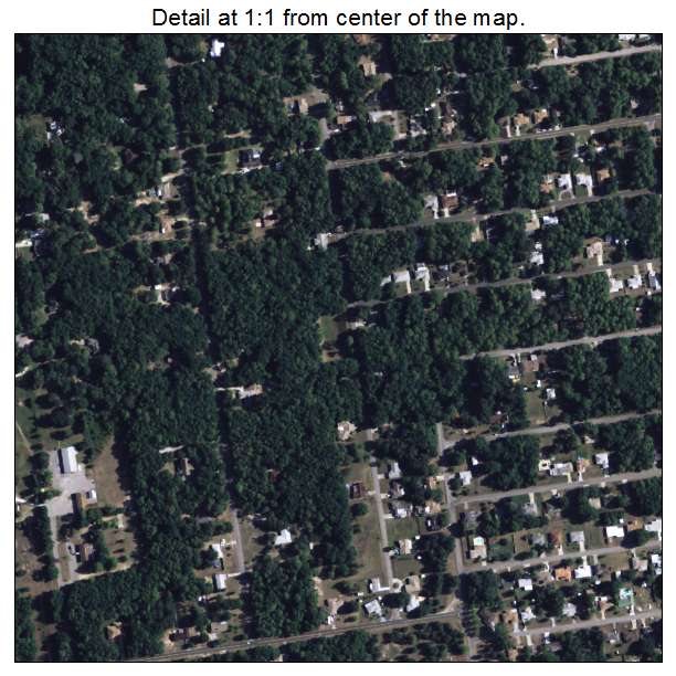 Inverness Highlands South, Florida aerial imagery detail