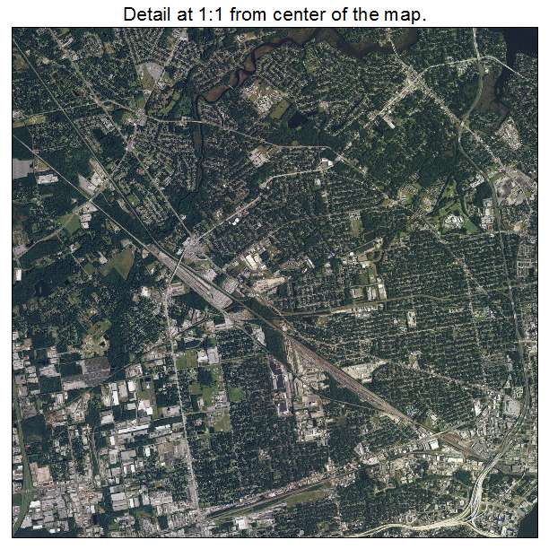 Jacksonville, Florida aerial imagery detail