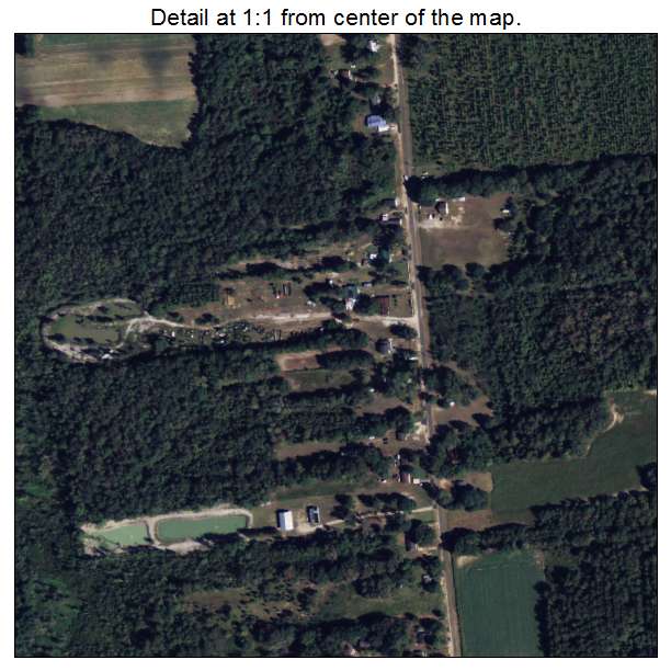 Jacob City, Florida aerial imagery detail