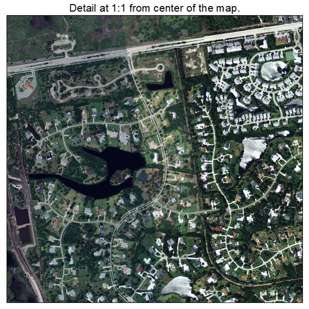 Jensen Beach, Florida aerial imagery detail