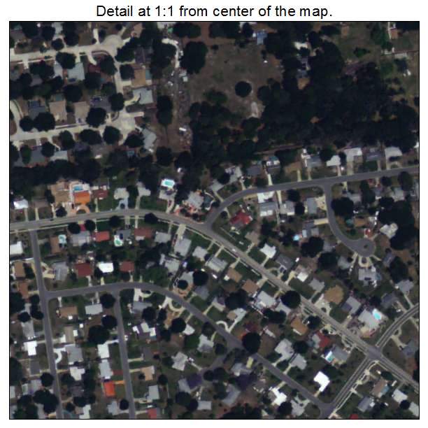 Kensington Park, Florida aerial imagery detail