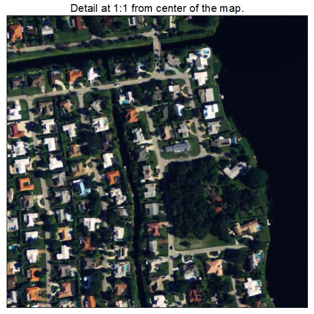 Lake Clarke Shores, Florida aerial imagery detail