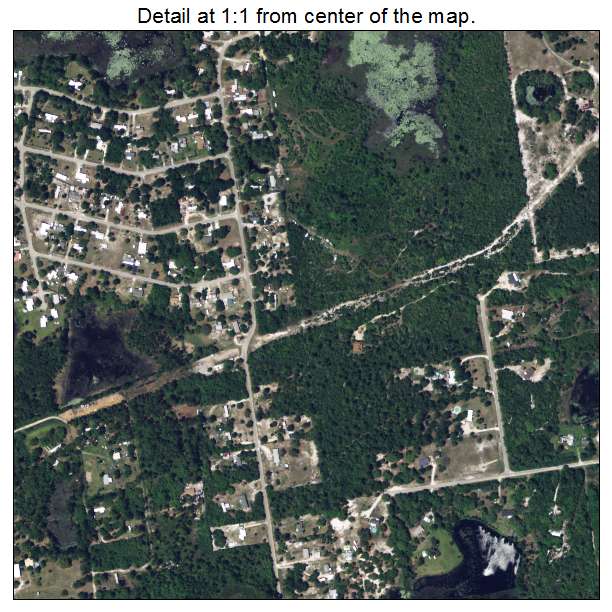 Lake Mack Forest Hills, Florida aerial imagery detail