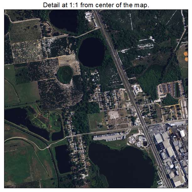 Lake Wales, Florida aerial imagery detail