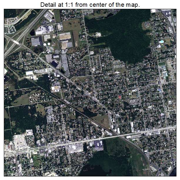 Lakeland, Florida aerial imagery detail