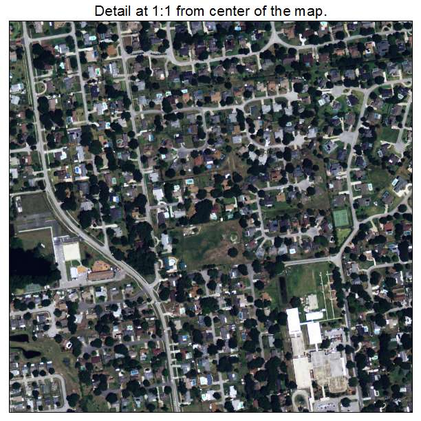 Lakeland Highlands, Florida aerial imagery detail