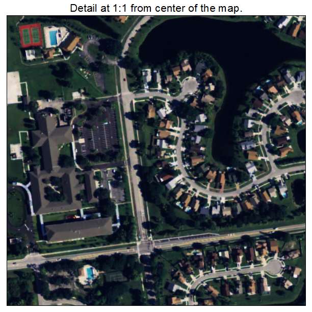 Lakeside Green, Florida aerial imagery detail