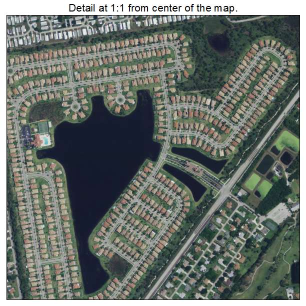 Lakewood Park, Florida aerial imagery detail