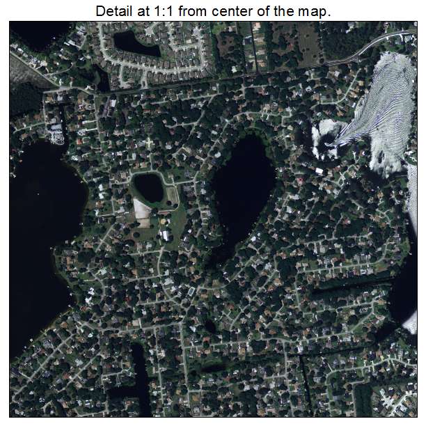 Land O Lakes, Florida aerial imagery detail