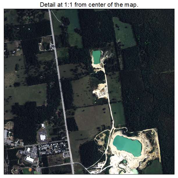 Lecanto, Florida aerial imagery detail