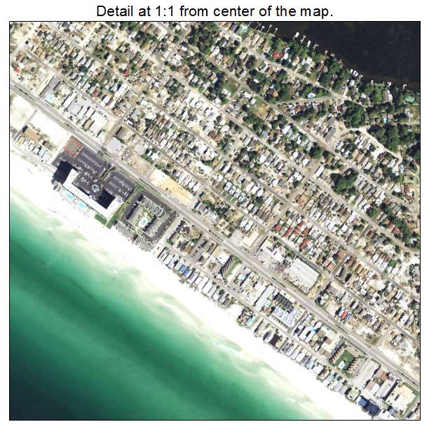 Lower Grand Lagoon, Florida aerial imagery detail