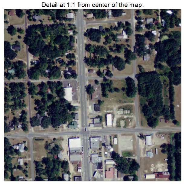 Malone, Florida aerial imagery detail