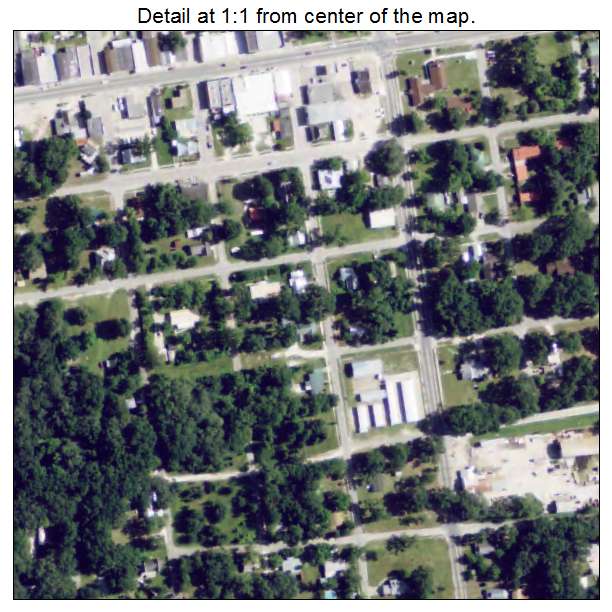 Mayo, Florida aerial imagery detail
