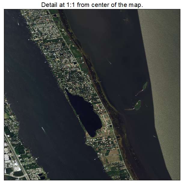 Merritt Island, Florida aerial imagery detail