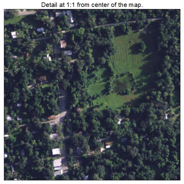 Micanopy, Florida aerial imagery detail