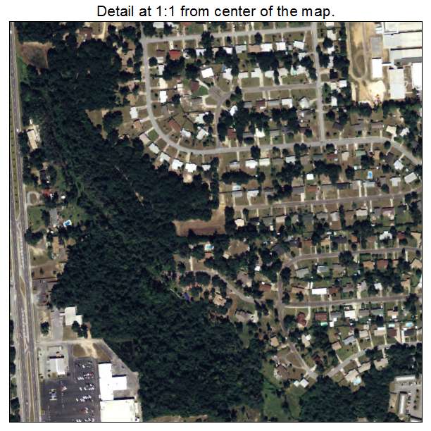 Milton, Florida aerial imagery detail