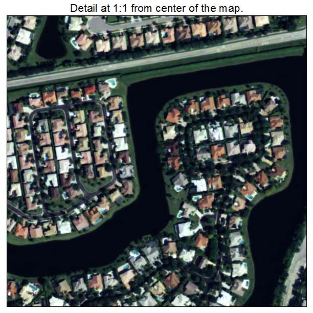 Mission Bay, Florida aerial imagery detail