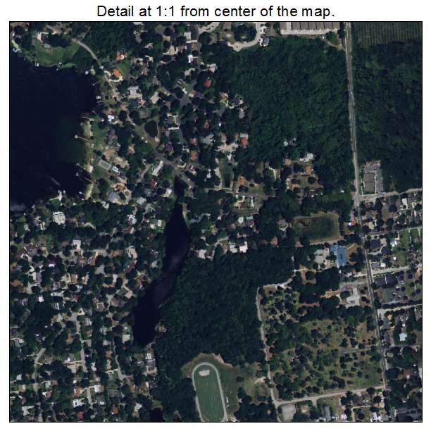 Mount Dora, Florida aerial imagery detail