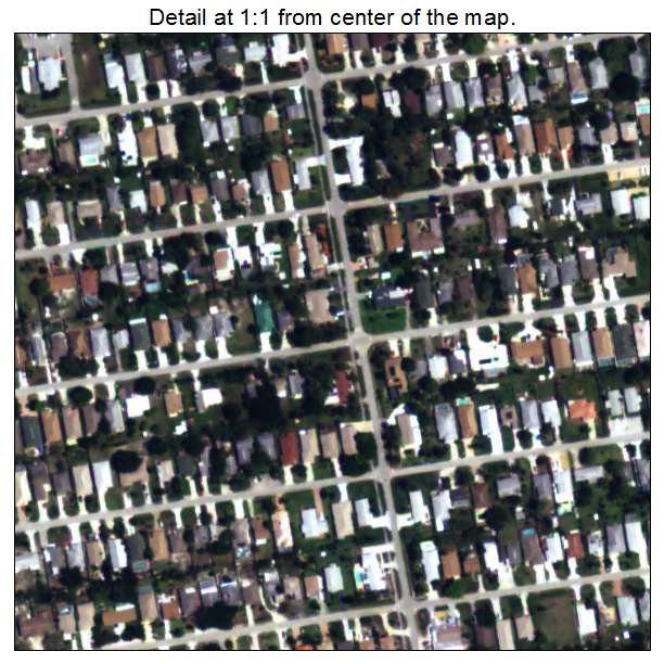 Naples Park, Florida aerial imagery detail