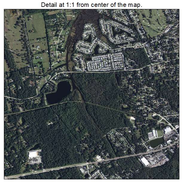 New Smyrna Beach, Florida aerial imagery detail