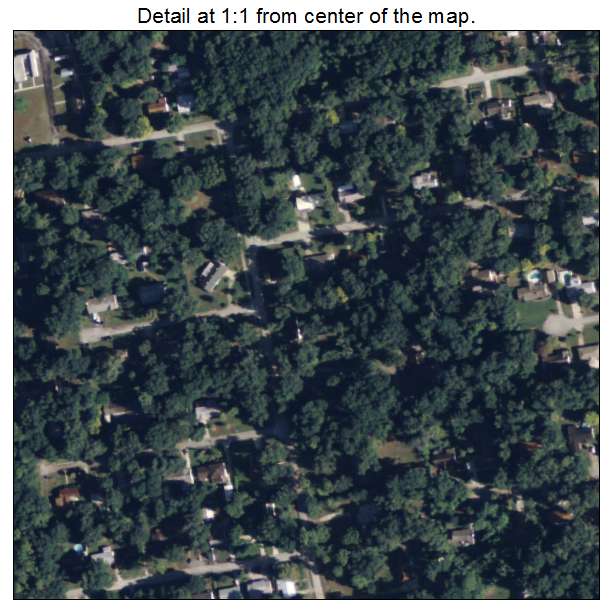 North De Land, Florida aerial imagery detail