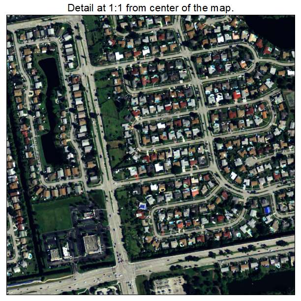 North Lauderdale, Florida aerial imagery detail