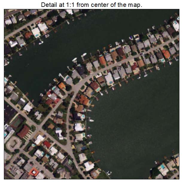North Redington Beach, Florida aerial imagery detail