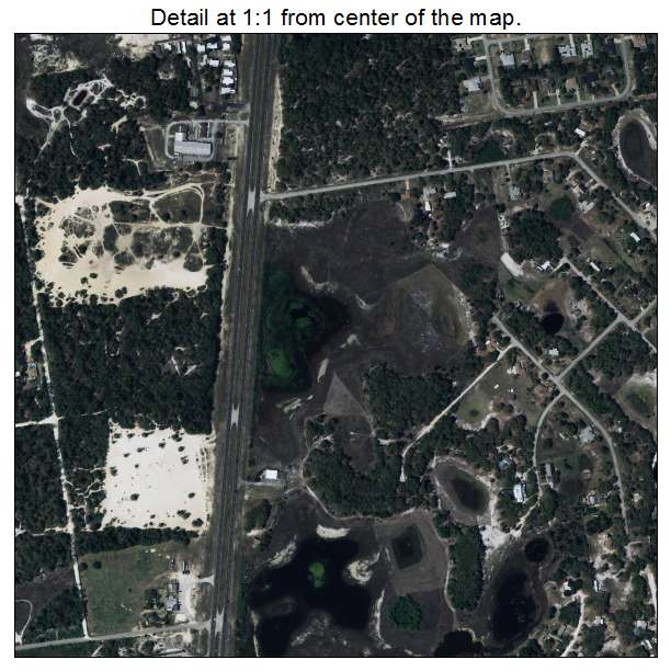North Weeki Wachee, Florida aerial imagery detail