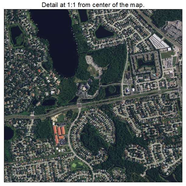 Oviedo, Florida aerial imagery detail