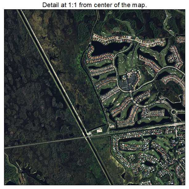 Palm Beach Gardens, Florida aerial imagery detail