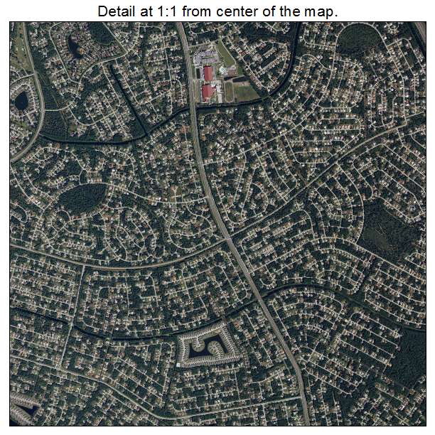 Palm Coast, Florida aerial imagery detail