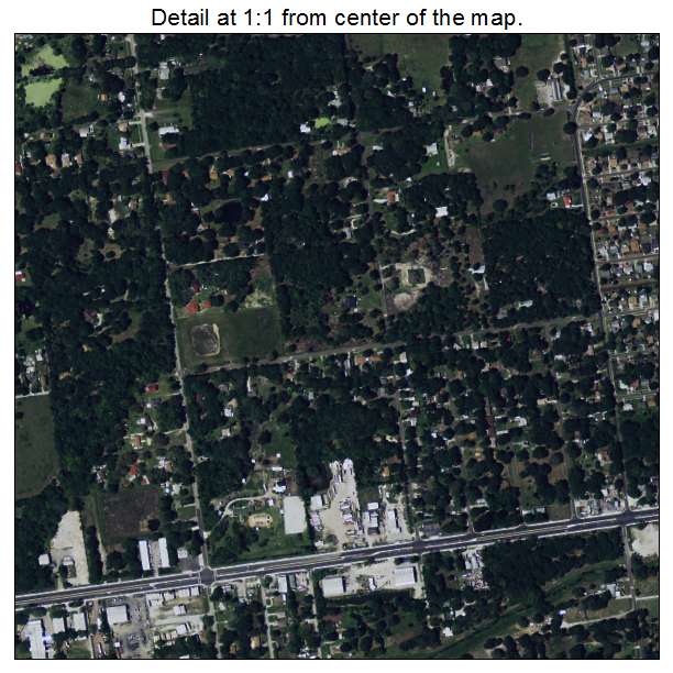 Palm River Clair Mel, Florida aerial imagery detail