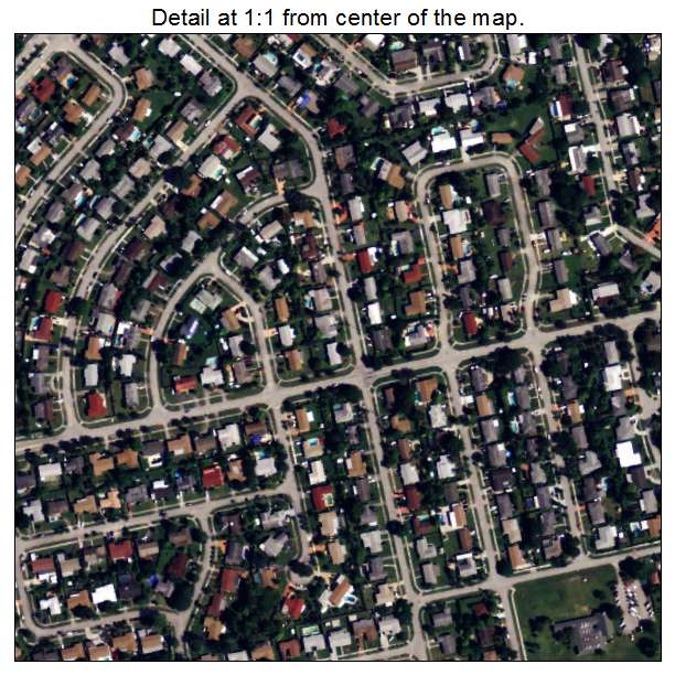 Palmetto Estates, Florida aerial imagery detail