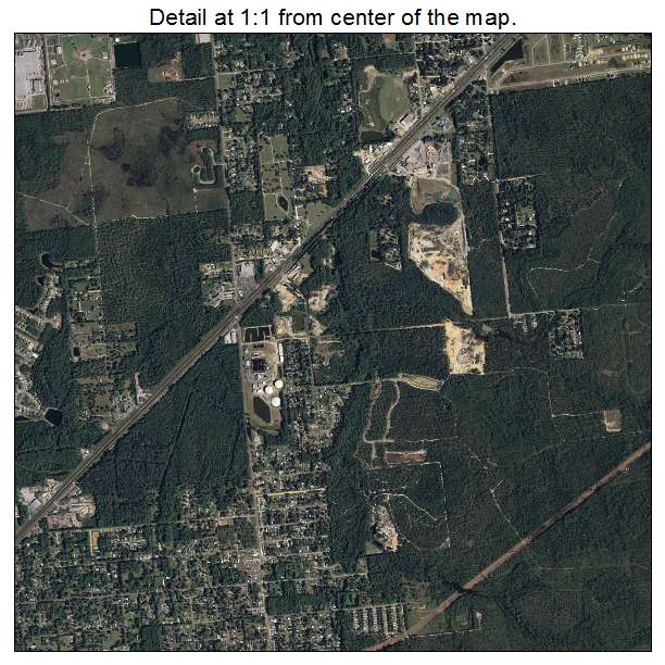 Panama City, Florida aerial imagery detail
