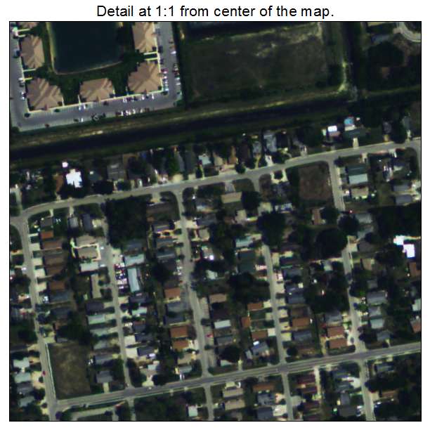 Pine Manor, Florida aerial imagery detail