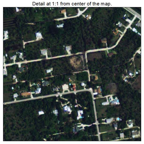 Pineland, Florida aerial imagery detail