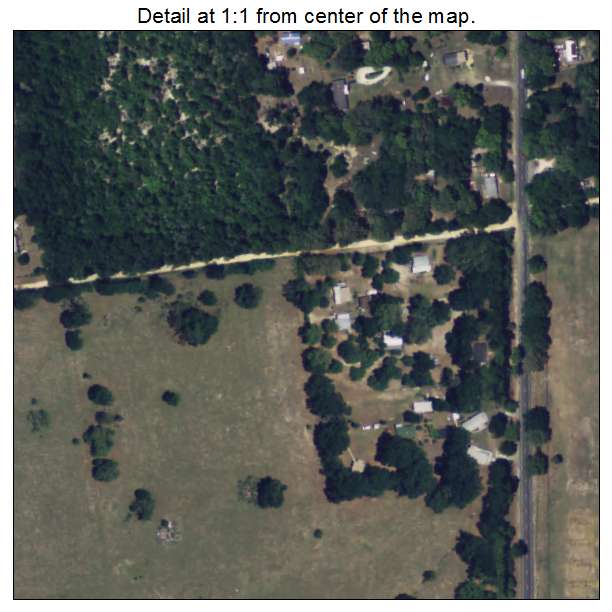 Pittman, Florida aerial imagery detail