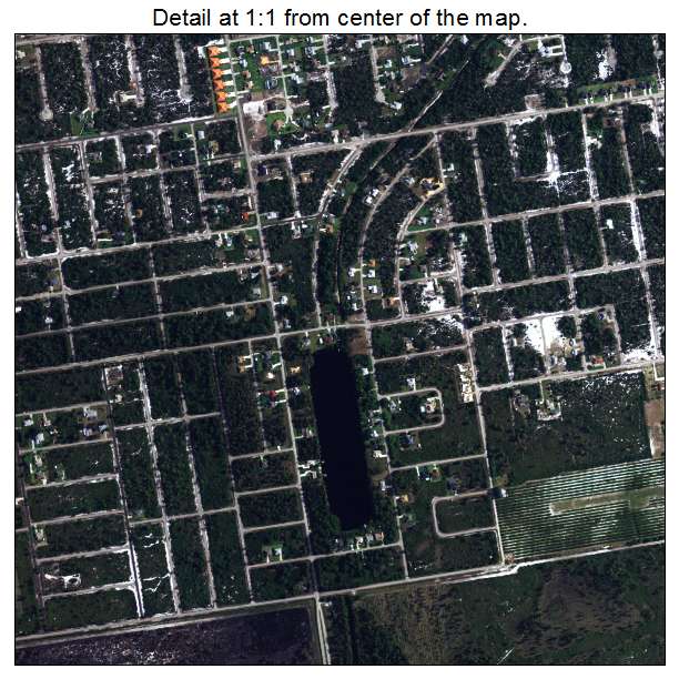 Placid Lakes, Florida aerial imagery detail