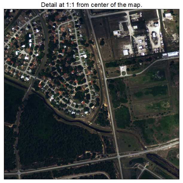 Port La Belle, Florida aerial imagery detail