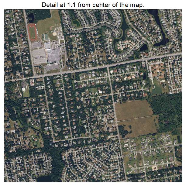 Port Orange, Florida aerial imagery detail
