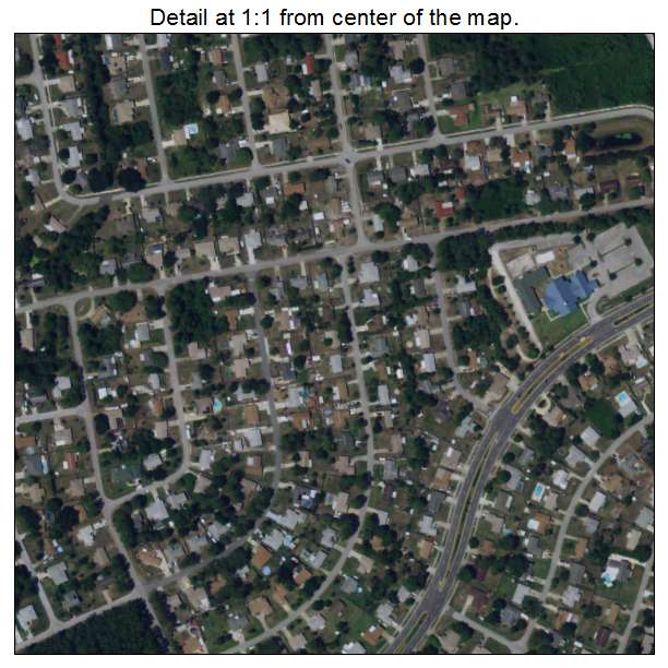 Port St John, Florida aerial imagery detail