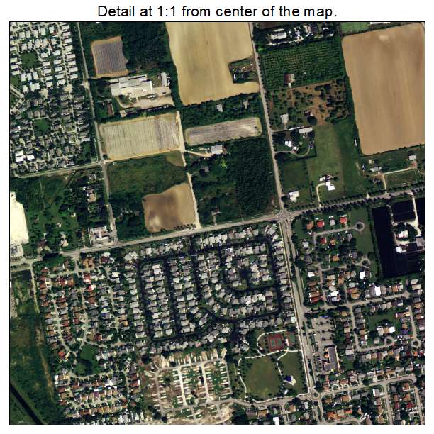 Princeton, Florida aerial imagery detail